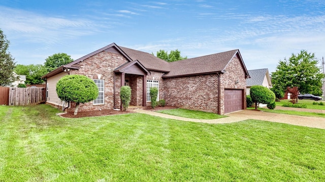 2014 Patrick Way, Spring Hill, TN 37174 - view of front of home with brick siding, driveway, an attached garage, and roof with shingles