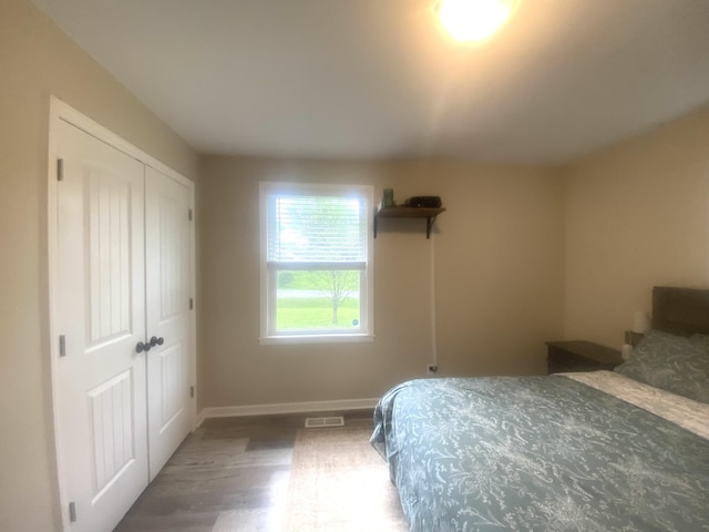 148 Shawna Ln, Hillsboro, TN 37342 - bedroom with baseboards, wood finished floors, and a closet