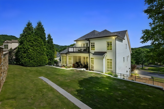 109 Allenhurst Cir, Franklin, TN 37067 - rear view of property featuring a balcony and a patio area