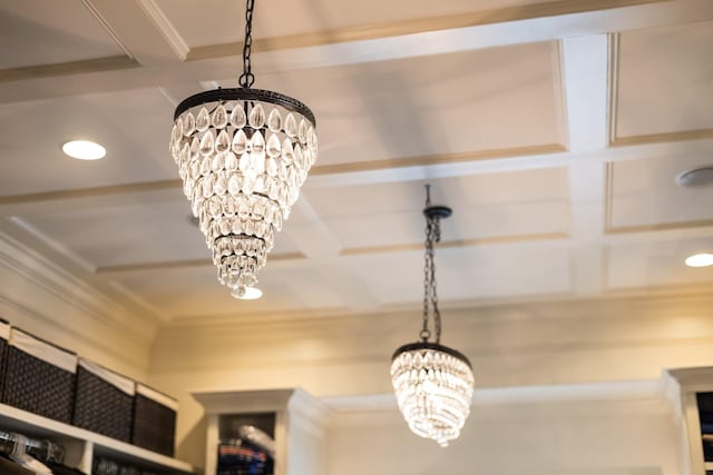 109 Allenhurst Cir, Franklin, TN 37067 - detailed view of a chandelier and ornamental molding