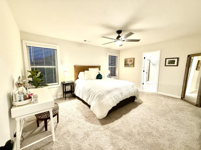 4524 Hoboken Way, Murfreesboro, TN 37128 - bedroom featuring baseboards, carpet floors, and a ceiling fan