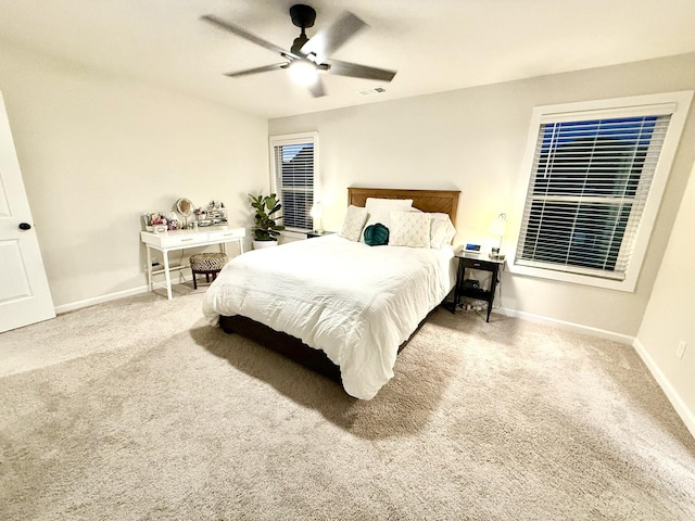 4524 Hoboken Way, Murfreesboro, TN 37128 - bedroom featuring baseboards, carpet, and ceiling fan