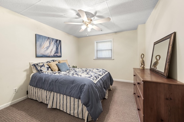 6716 Autumnwood Dr, Nashville, TN 37221 - bedroom featuring dark carpet, baseboards, and ceiling fan