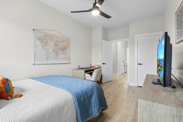 178 Charleston Ave, Pleasant View, TN 37146 - bedroom featuring light wood-type flooring and a ceiling fan