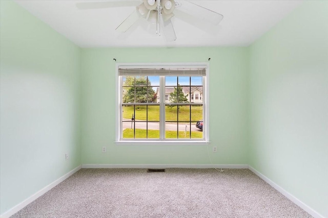 2129 Hollandale Cir, Columbia, TN 38401 - carpeted empty room featuring ceiling fan and baseboards