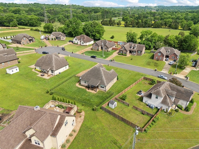 1403 Wade Hampton Ct, Lebanon, TN 37087 - aerial perspective of suburban area featuring a forest
