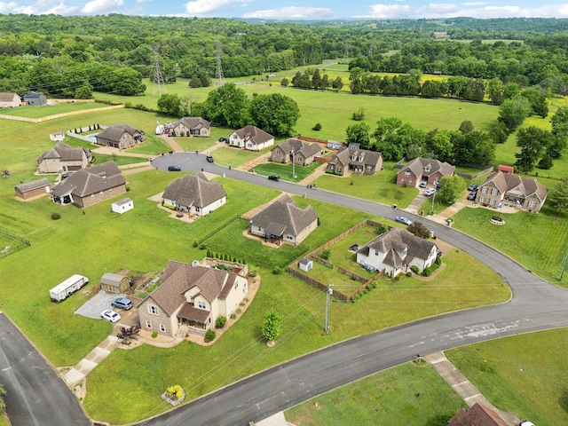 1403 Wade Hampton Ct, Lebanon, TN 37087 - aerial view of residential area featuring a forest