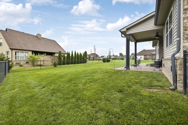 1403 Wade Hampton Ct, Lebanon, TN 37087 - view of yard featuring a patio area and a ceiling fan