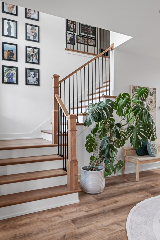 7361 Liberty Rd, Fairview, TN 37062 - stairs featuring wood finished floors