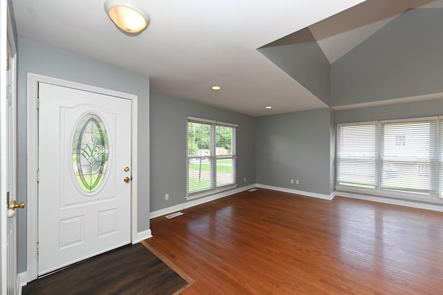 349 Marrell St, Gallatin, TN 37066 - entrance foyer featuring baseboards, wood finished floors, and recessed lighting