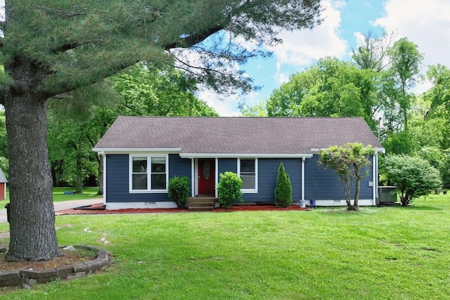 349 Marrell St, Gallatin, TN 37066 - single story home featuring a front yard, crawl space, and a shingled roof