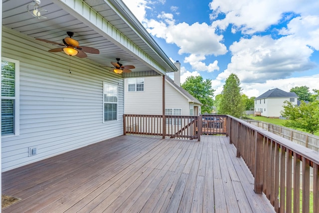 3015 Carpenters Pass, Spring Hill, TN 37174 - deck with ceiling fan