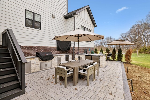 5012 Toll Road Ct, Thompsons Station, TN 37179 - view of patio / terrace with area for grilling, grilling area, and outdoor dining area