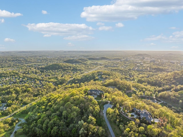 513 King Richards Ct, Franklin, TN 37067 - aerial view of property and surrounding area with a forest
