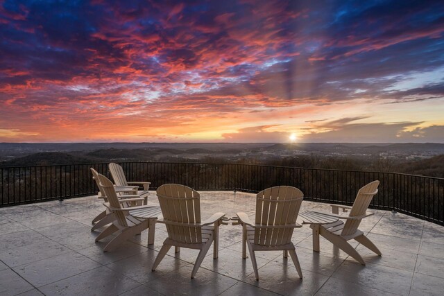 513 King Richards Ct, Franklin, TN 37067 - view of patio terrace at dusk