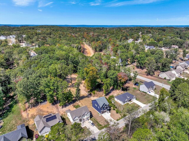 7592 Grasshopper Rd, Georgetown, TN 37336 - aerial view of property's location with a heavily wooded area and nearby suburban area