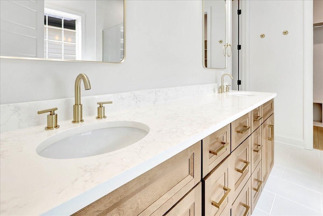 8650 Becket Way Lot # 4, Ooltewah, TN 37363 - full bathroom with double vanity and tile patterned floors