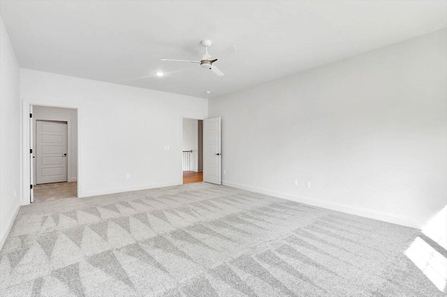8650 Becket Way Lot # 4, Ooltewah, TN 37363 - unfurnished bedroom featuring light carpet, baseboards, and a ceiling fan