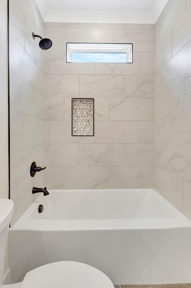 7383 Gamble Rd Lot # 5, Georgetown, TN 37336 - bathroom with toilet, shower / bath combination, and healthy amount of natural light