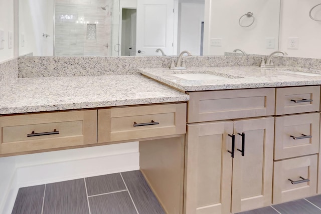 7387 Gamble Rd Lot # 4, Georgetown, TN 37336 - full bathroom with double vanity and a shower stall