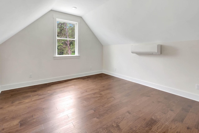 7387 Gamble Rd Lot # 4, Georgetown, TN 37336 - additional living space featuring a wall mounted air conditioner, wood finished floors, lofted ceiling, and baseboards