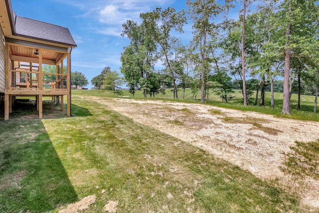 7387 Gamble Rd Lot # 4, Georgetown, TN 37336 - view of grassy yard with a deck