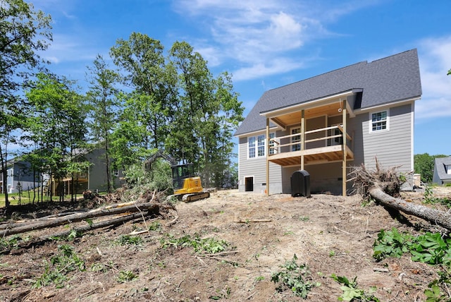 7452 Peytons Rise Way Lot # 52, Georgetown, TN 37336 - back of property with a sunroom and roof with shingles