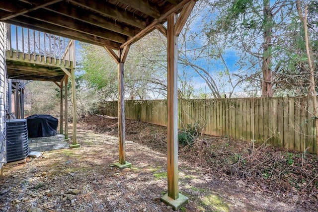 39 Middlebrook Dr, Cartersville, GA 30120 - fenced backyard featuring central air condition unit
