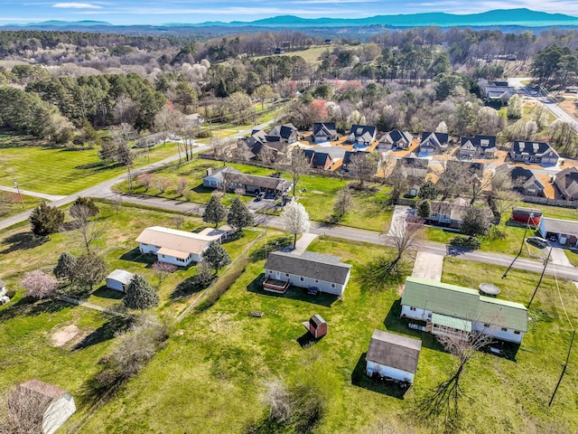 aerial view of residential area