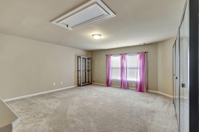 3157 Locust Holw, Nolensville, TN 37135 - empty room with attic access, light carpet, and baseboards