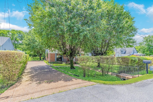517 Drake Ave, Nashville, TN 37211 - view of front of home with driveway, fence, and brick siding