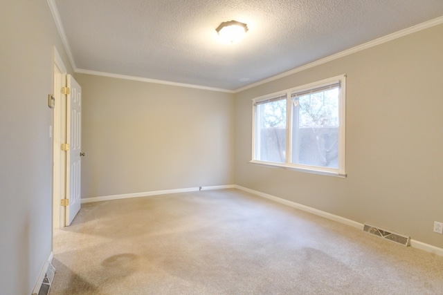 2172 Memorial Dr Unit C3, Clarksville, TN 37043 - empty room with carpet flooring, crown molding, a textured ceiling, and baseboards