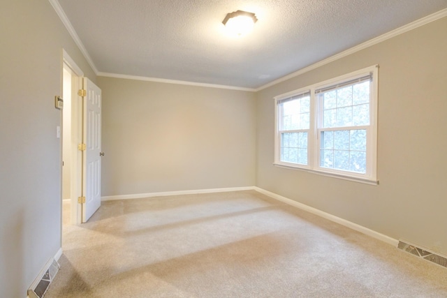 2172 Memorial Dr Unit C3, Clarksville, TN 37043 - carpeted spare room with crown molding, baseboards, and a textured ceiling