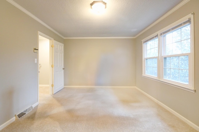 2172 Memorial Dr Unit C3, Clarksville, TN 37043 - empty room featuring light colored carpet, ornamental molding, baseboards, and a textured ceiling