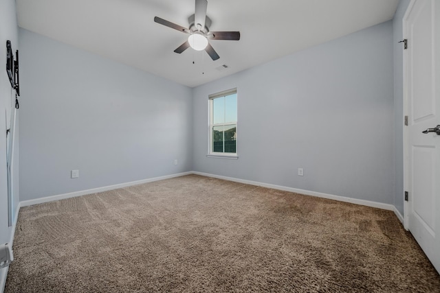 474 Parmley Dr, Nashville, TN 37207 - carpeted spare room featuring a ceiling fan and baseboards