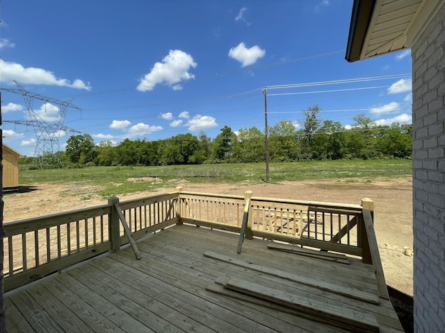112 Hayden Ln, Gallatin, TN 37066 - wooden terrace featuring view of wooded area