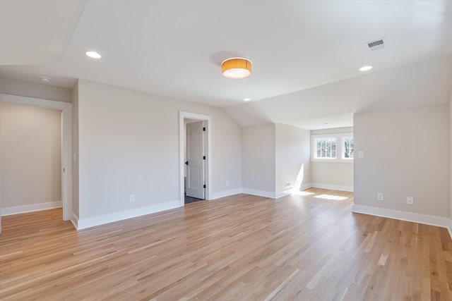 1908 Beechwood Ave, Nashville, TN 37212 - additional living space with light wood finished floors, recessed lighting, baseboards, and vaulted ceiling