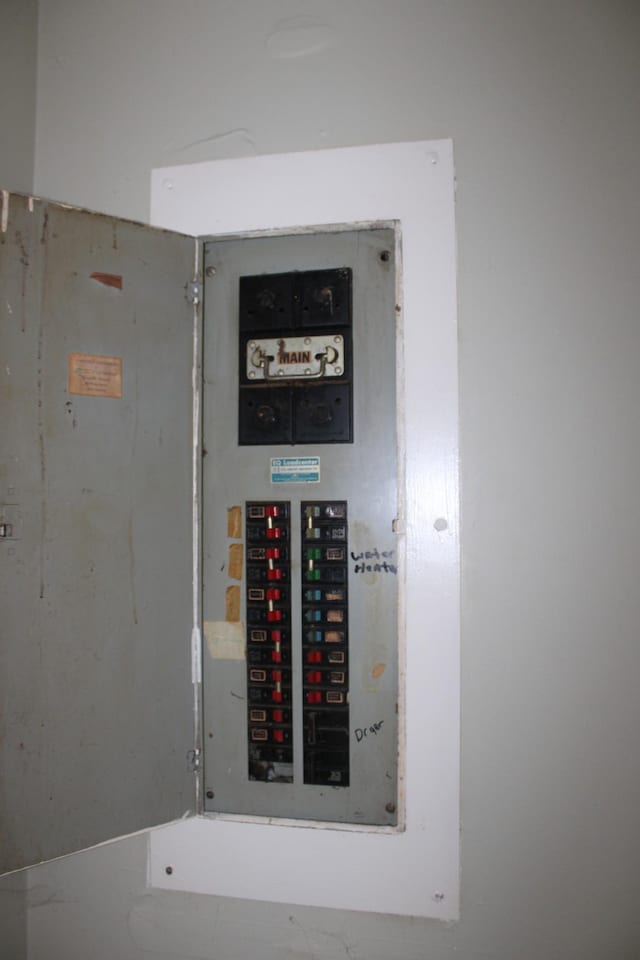 utility room with electric panel