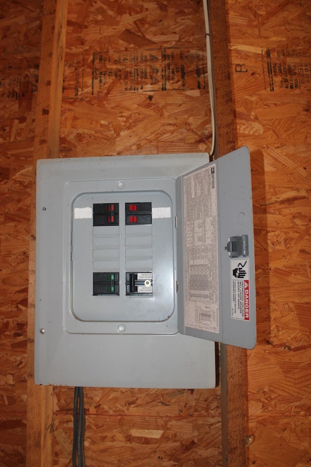 utility room with electric panel