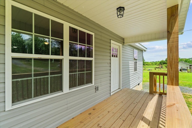 674 Eber Rd, Dalton, GA 30720 - view of wooden deck