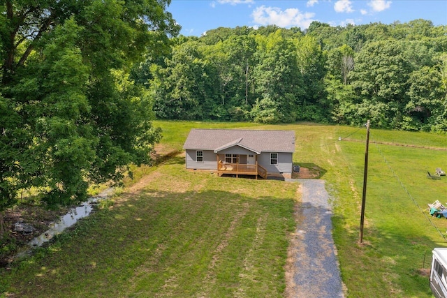 674 Eber Rd, Dalton, GA 30720 - view of subject property with a heavily wooded area