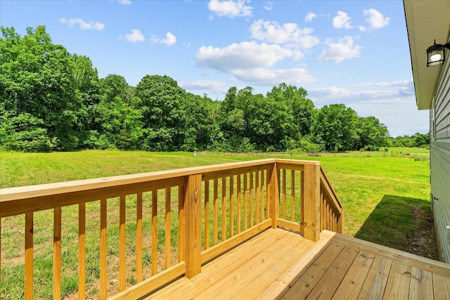674 Eber Rd, Dalton, GA 30720 - wooden deck featuring a yard
