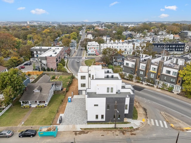 aerial perspective of suburban area