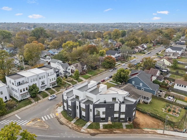 aerial view of residential area