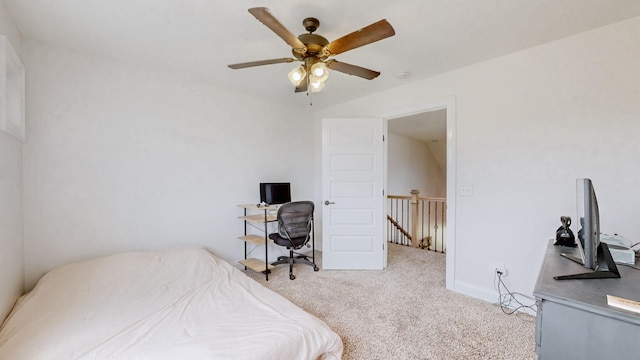 788 Jersey Dr, Clarksville, TN 37043 - carpeted bedroom featuring a ceiling fan and baseboards