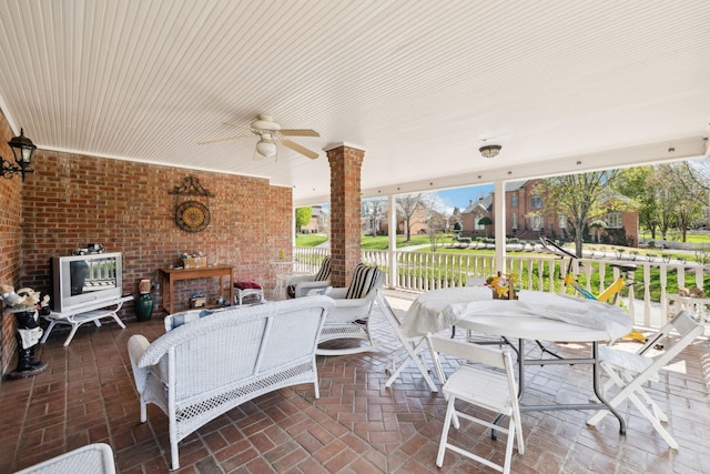 1001 Williams Way, Old Hickory, TN 37138 - view of patio / terrace with an outdoor living space and ceiling fan