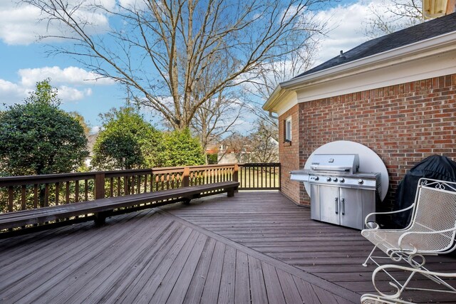 1001 Williams Way, Old Hickory, TN 37138 - wooden deck featuring grilling area