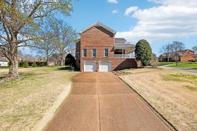 1001 Williams Way, Old Hickory, TN 37138 - view of property exterior featuring a garage, a lawn, driveway, and brick siding
