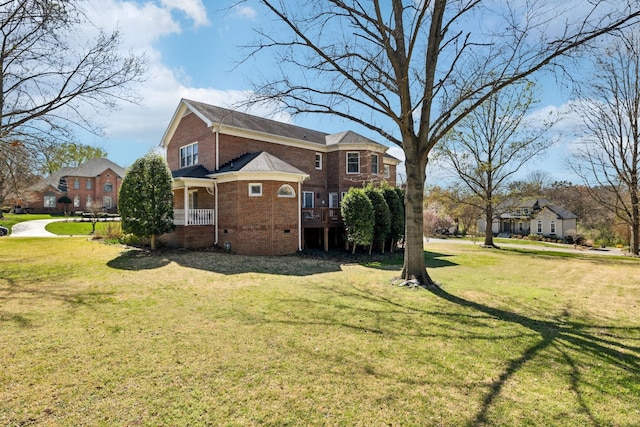 1001 Williams Way, Old Hickory, TN 37138 - rear view of property featuring brick siding, a yard, and crawl space