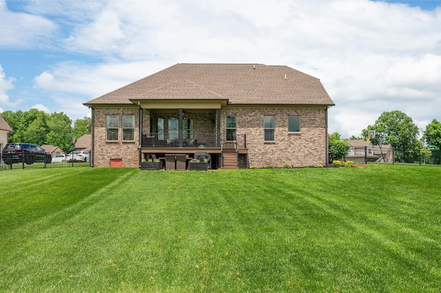 144 Autumn Crk, Lebanon, TN 37087 - back of property with brick siding and a shingled roof